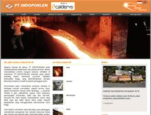 Tablet Screenshot of calderys-indoporlen.com